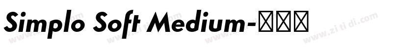 Simplo Soft Medium字体转换